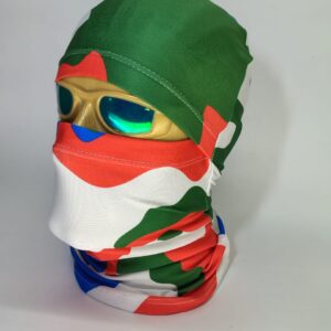 Balaclava Pasamontañas Sublimada en Polilicra Camo Tricolor