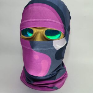 Balaclava Pasamontañas Sublimada en Polilicra Distrito Fucsia